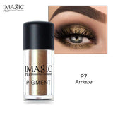 IMAGIC brand flash eye shadow powder makeup waterproof flash eye shadow 3D naked eye powder cosmetics flash powder