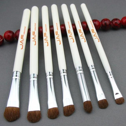 JAF 3Colors 7pcs Brushes for Makeup 100% Natural Animal Horse Pony Hair Eye Makeup Brush Set JE07PY