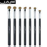 JAF Brand 7pcs Eyeshadow Brushes for Makeup Classic 100% Natural Animal Hair Eye Shadow Blending Make Up Brush Set JE07PY