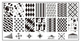 JQ-L Series 120*60MM Size Stamp Stamping Image Konad Plate Print Nail Art Template DIY For Nail Stamping Plates