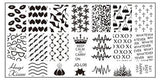 JQ-L Series 120*60MM Size Stamp Stamping Image Konad Plate Print Nail Art Template DIY For Nail Stamping Plates