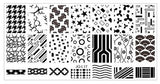 JQ-L Series 120*60MM Size Stamp Stamping Image Konad Plate Print Nail Art Template DIY For Nail Stamping Plates