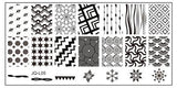 JQ-L Series 120*60MM Size Stamp Stamping Image Konad Plate Print Nail Art Template DIY For Nail Stamping Plates