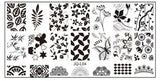 JQ-L Series 120*60MM Size Stamp Stamping Image Konad Plate Print Nail Art Template DIY For Nail Stamping Plates