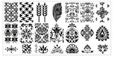 JQ-L Series 120*60MM Size Stamp Stamping Image Konad Plate Print Nail Art Template DIY For Nail Stamping Plates
