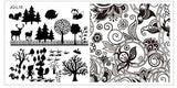 JQ-L Series 120*60MM Size Stamp Stamping Image Konad Plate Print Nail Art Template DIY For Nail Stamping Plates