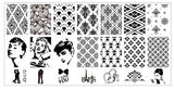 JQ-L Series 120*60MM Size Stamp Stamping Image Konad Plate Print Nail Art Template DIY For Nail Stamping Plates