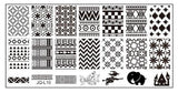 JQ-L Series 120*60MM Size Stamp Stamping Image Konad Plate Print Nail Art Template DIY For Nail Stamping Plates