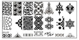 JQ-L Series 120*60MM Size Stamp Stamping Image Konad Plate Print Nail Art Template DIY For Nail Stamping Plates