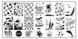 JQ-L Series 120*60MM Size Stamp Stamping Image Konad Plate Print Nail Art Template DIY For Nail Stamping Plates