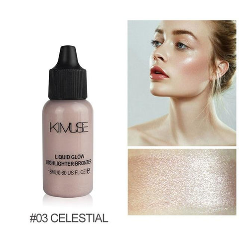 KIMUSE Face Makeup Box Shimmer Primer Ultra-Concentrated Illuminating Bronzing Makeup Concealer Liquid Highlighter Cosmetic Set