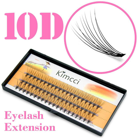 Kimcci 0.10C (6/8/9/10/11/12/14mm) Available Natural Best Quality Makeup False Eyelashes Individual Mink Eye Lashes Extension