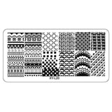 Kimcci 1Pcs 12*6cm XY-L Series Nail Art Stamping Plate DIY Image Manicure Plastic Templates Stencils Salon Beauty Polish Tools