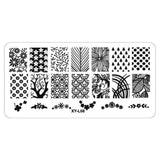 Kimcci 1Pcs 12*6cm XY-L Series Nail Art Stamping Plate DIY Image Manicure Plastic Templates Stencils Salon Beauty Polish Tools