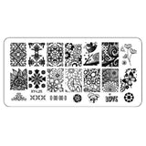 Kimcci 1Pcs 12*6cm XY-L Series Nail Art Stamping Plate DIY Image Manicure Plastic Templates Stencils Salon Beauty Polish Tools