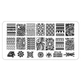 Kimcci 1Pcs 12*6cm XY-L Series Nail Art Stamping Plate DIY Image Manicure Plastic Templates Stencils Salon Beauty Polish Tools