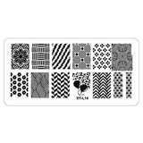 Kimcci 1Pcs 12*6cm XY-L Series Nail Art Stamping Plate DIY Image Manicure Plastic Templates Stencils Salon Beauty Polish Tools