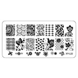 Kimcci 1Pcs 12*6cm XY-L Series Nail Art Stamping Plate DIY Image Manicure Plastic Templates Stencils Salon Beauty Polish Tools