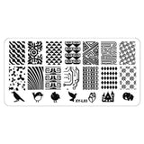 Kimcci 1Pcs 12*6cm XY-L Series Nail Art Stamping Plate DIY Image Manicure Plastic Templates Stencils Salon Beauty Polish Tools