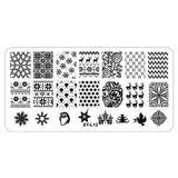 Kimcci 1Pcs 12*6cm XY-L Series Nail Art Stamping Plate DIY Image Manicure Plastic Templates Stencils Salon Beauty Polish Tools