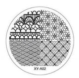 Kimcci 1pc Christmas Style Nail Art Stamping Plates Fashion Design DIY 3D Image Round Templates Stencils Manicure Tools MakeuP