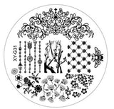 Kimcci 1pc New Year Image Nail Art Stamping Plate Fashion Plastic Stencil DIY 3D Templates Polish Beauty Manicure Makeup Tools