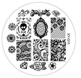 Kimcci 1pc New Year Image Nail Art Stamping Plate Fashion Plastic Stencil DIY 3D Templates Polish Beauty Manicure Makeup Tools