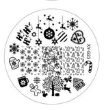 Kimcci 1pc New Year Image Nail Art Stamping Plate Fashion Plastic Stencil DIY 3D Templates Polish Beauty Manicure Makeup Tools