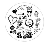 Kimcci 1pc New Year Image Nail Art Stamping Plate Fashion Plastic Stencil DIY 3D Templates Polish Beauty Manicure Makeup Tools