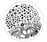 Kimcci 1pc New Year Image Nail Art Stamping Plate Fashion Plastic Stencil DIY 3D Templates Polish Beauty Manicure Makeup Tools