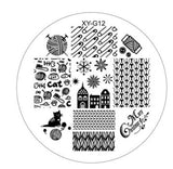 Kimcci 1pc New Year Image Nail Art Stamping Plate Fashion Plastic Stencil DIY 3D Templates Polish Beauty Manicure Makeup Tools