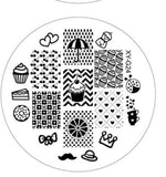 Kimcci 1pc New Year Image Nail Art Stamping Plate Fashion Plastic Stencil DIY 3D Templates Polish Beauty Manicure Makeup Tools