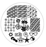 Kimcci 1pc New Year Image Nail Art Stamping Plate Fashion Plastic Stencil DIY 3D Templates Polish Beauty Manicure Makeup Tools