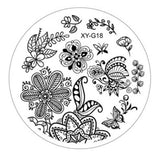 Kimcci 1pc New Year Image Nail Art Stamping Plate Fashion Plastic Stencil DIY 3D Templates Polish Beauty Manicure Makeup Tools