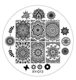 Kimcci 1pc New Year Image Nail Art Stamping Plate Fashion Plastic Stencil DIY 3D Templates Polish Beauty Manicure Makeup Tools