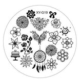 Kimcci 1pc New Year Image Nail Art Stamping Plate Fashion Plastic Stencil DIY 3D Templates Polish Beauty Manicure Makeup Tools