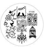 Kimcci 1pc New Year Image Nail Art Stamping Plate Fashion Plastic Stencil DIY 3D Templates Polish Beauty Manicure Makeup Tools