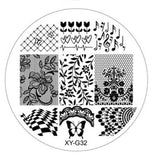 Kimcci 1pc New Year Image Nail Art Stamping Plate Fashion Plastic Stencil DIY 3D Templates Polish Beauty Manicure Makeup Tools