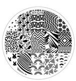 Kimcci 1pc New Year Image Nail Art Stamping Plate Fashion Plastic Stencil DIY 3D Templates Polish Beauty Manicure Makeup Tools