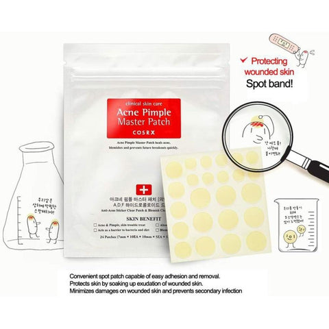 Korea Cosmetic COSRX Acne Pimple Master Patch 24 Patches Face Skin Care Anti Acne Pimple Treatment Blemish Acne Remover facial