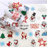 LCJ 1PC Nail Stickers Water Decal Animal Flower Plant Pattern 3D Manicure Sticker Nail Art Decoration