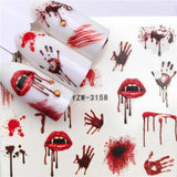 LCJ 1PC Nail Stickers Water Decal Animal Flower Plant Pattern 3D Manicure Sticker Nail Art Decoration