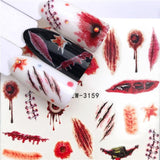 LCJ 1PC Nail Stickers Water Decal Animal Flower Plant Pattern 3D Manicure Sticker Nail Art Decoration