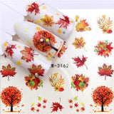 LCJ 1PC Nail Stickers Water Decal Animal Flower Plant Pattern 3D Manicure Sticker Nail Art Decoration