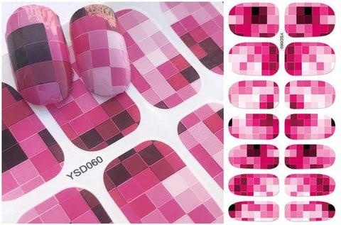 LCJ Nail Sticker Fantasy Colorful Designs Water Transfer Decals Sets Flower/Feather Nail Art Decor Beauty Tips