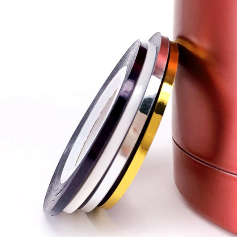 LCJ New Arrive 2mm 4 Colors Popular Nail Striping Tape Line For Nails Decorations Diy Nail Art Self-Adhesive Decal Tools