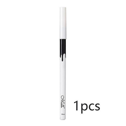 LEARNEVER Eye pencil eyeliner pencil eye contour highlighter pen white eyeliner tint waterproof eye makeup daily cosmetics 1/2PC