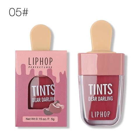 LIPHOP ICE CREAM Long-Lasting Lip Tint 5 Colors Liquid Lipstick Batom Rouge A Levres Labial Matte Lip Gloss Sexy Tattoo Cosmetic