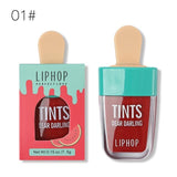 LIPHOP ICE CREAM Long-Lasting Lip Tint 5 Colors Liquid Lipstick Batom Rouge A Levres Labial Matte Lip Gloss Sexy Tattoo Cosmetic