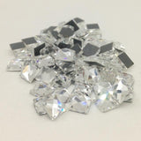 LNRRABC New 100 piece/lot Square Strass Stones  Rhinestones Diamond Sewing Beads for Wedding Dress Nail Art Not Hot Fix